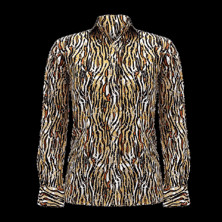 Long Sleeve Africa Print Shirt
